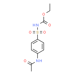 ChemSpider 2D Image | Ethyl [(4-acetamidophenyl)sulfonyl]carbamate | C11H14N2O5S