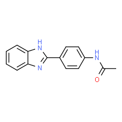 ChemSpider 2D Image | N-[4-(1H-Benzimidazol-2-yl)phenyl]acetamide | C15H13N3O