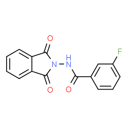 ChemSpider 2D Image | N-(1,3-Dioxo-1,3-dihydro-2H-isoindol-2-yl)-3-fluorobenzamide | C15H9FN2O3