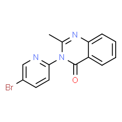 ChemSpider 2D Image | 3-(5-bromopyridin-2-yl)-2-methylquinazolin-4-one | C14H10BrN3O