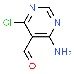 ChemSpider 2D Image | 4-Amino-6-chloro-5-pyrimidinecarbaldehyde | C5H4ClN3O