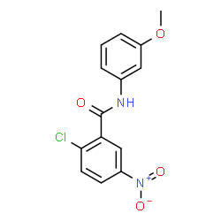 ChemSpider 2D Image | 2-Chloro-N-(3-methoxyphenyl)-5-nitrobenzamide | C14H11ClN2O4