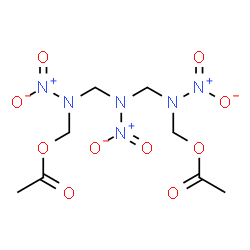 ChemSpider 2D Image | 2,4,6-Trinitro-9-oxo-8-oxa-2,4,6-triazadec-1-yl acetate | C8H14N6O10