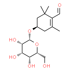 ChemSpider 2D Image | (1R)-4-Formyl-3,5,5-trimethyl-3-cyclohexen-1-yl beta-D-talopyranoside | C16H26O7