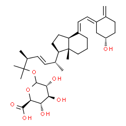 ChemSpider 2D Image | (3S,5E,7E,22E)-3-Hydroxy-9,10-secoergosta-5,7,10,22-tetraen-25-yl D-glucopyranosiduronic acid | C34H52O8