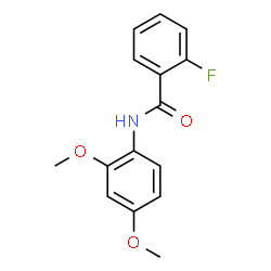 ChemSpider 2D Image | N-(2,4-Dimethoxyphenyl)-2-fluorobenzamide | C15H14FNO3