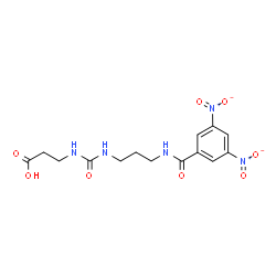 ChemSpider 2D Image | N-({3-[(3,5-Dinitrobenzoyl)amino]propyl}carbamoyl)-beta-alanine | C14H17N5O8