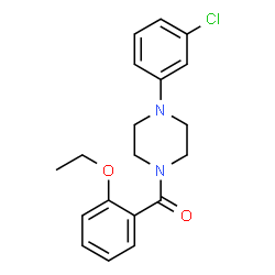 ChemSpider 2D Image | [4-(3-Chlorophenyl)-1-piperazinyl](2-ethoxyphenyl)methanone | C19H21ClN2O2