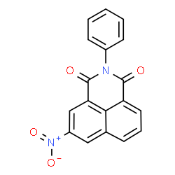 ChemSpider 2D Image | 5-Nitro-2-phenyl-1H-benzo[de]isoquinoline-1,3(2H)-dione | C18H10N2O4