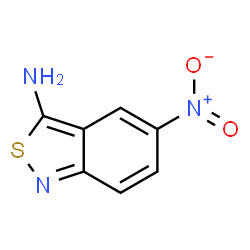 ChemSpider 2D Image | 5-Nitro-2,1-benzothiazol-3-amine | C7H5N3O2S