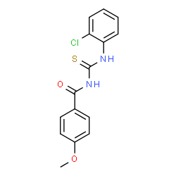 ChemSpider 2D Image | N-[(2-Chlorophenyl)carbamothioyl]-4-methoxybenzamide | C15H13ClN2O2S