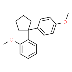 ChemSpider 2D Image | 1-Methoxy-2-[1-(4-methoxyphenyl)cyclopentyl]benzene | C19H22O2