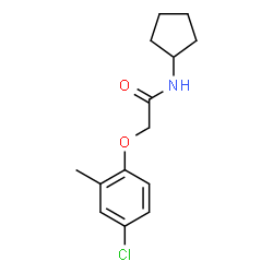 ChemSpider 2D Image | 2-(4-Chloro-2-methylphenoxy)-N-cyclopentylacetamide | C14H18ClNO2