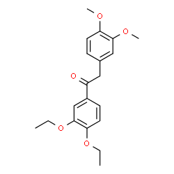 ChemSpider 2D Image | 1-(3,4-Diethoxyphenyl)-2-(3,4-dimethoxyphenyl)ethanone | C20H24O5
