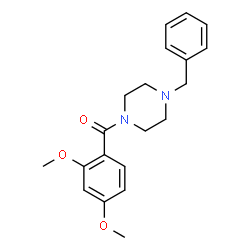 ChemSpider 2D Image | (4-Benzyl-1-piperazinyl)(2,4-dimethoxyphenyl)methanone | C20H24N2O3