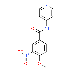 ChemSpider 2D Image | 4-Methoxy-3-nitro-N-(4-pyridinyl)benzamide | C13H11N3O4