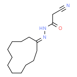 ChemSpider 2D Image | 2-Cyano-N'-cyclododecylideneacetohydrazide | C15H25N3O