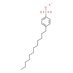 ChemSpider 2D Image | Potassium 4-dodecylbenzenesulfonate | C18H29KO3S