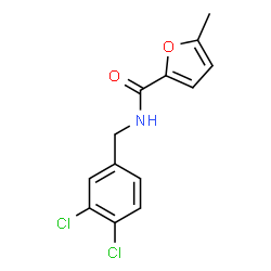 ChemSpider 2D Image | N-(3,4-Dichlorobenzyl)-5-methyl-2-furamide | C13H11Cl2NO2
