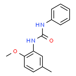 ChemSpider 2D Image | 1-(2-Methoxy-5-methylphenyl)-3-phenylurea | C15H16N2O2