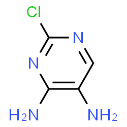 ChemSpider 2D Image | 2-CHLORO-4,5-DIAMINOPYRIMIDINE | C4H5ClN4