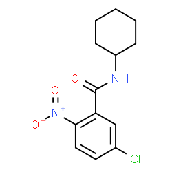 ChemSpider 2D Image | 5-Chloro-N-cyclohexyl-2-nitrobenzamide | C13H15ClN2O3