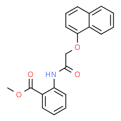 ChemSpider 2D Image | Methyl 2-{[(1-naphthyloxy)acetyl]amino}benzoate | C20H17NO4