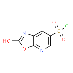 ChemSpider 2D Image | 2-Hydroxy[1,3]oxazolo[5,4-b]pyridine-6-sulfonyl chloride | C6H3ClN2O4S