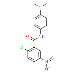 ChemSpider 2D Image | 2-Chloro-N-[4-(dimethylamino)phenyl]-5-nitrobenzamide | C15H14ClN3O3