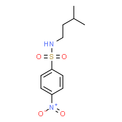 ChemSpider 2D Image | N-(3-Methylbutyl)-4-nitrobenzenesulfonamide | C11H16N2O4S