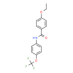 ChemSpider 2D Image | 4-Ethoxy-N-[4-(trifluoromethoxy)phenyl]benzamide | C16H14F3NO3
