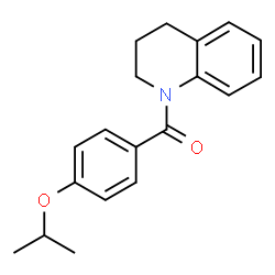 ChemSpider 2D Image | 3,4-Dihydro-1(2H)-quinolinyl(4-isopropoxyphenyl)methanone | C19H21NO2