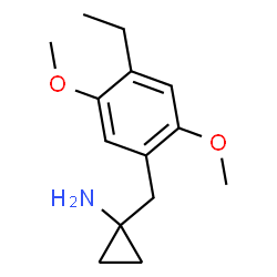 ChemSpider 2D Image | 1-(4-Ethyl-2,5-dimethoxybenzyl)cyclopropanamine | C14H21NO2