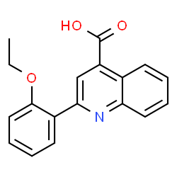 ChemSpider 2D Image | 2-(2-Ethoxyphenyl)-4-quinolinecarboxylic acid | C18H15NO3