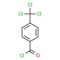 ChemSpider 2D Image | 4-(Trichloromethyl)benzoyl chloride | C8H4Cl4O
