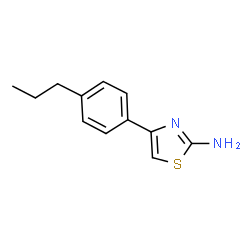 ChemSpider 2D Image | 4-(4-Propylphenyl)-2-thiazolamine | C12H14N2S