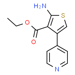 ChemSpider 2D Image | ethyl 2-amino-4-pyridin-4-ylthiophene-3-carboxylate | C12H12N2O2S