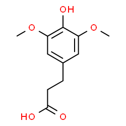ChemSpider 2D Image | Dihydrosinapic acid | C11H14O5