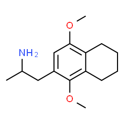 ChemSpider 2D Image | 1-(1,4-Dimethoxy-5,6,7,8-tetrahydro-2-naphthalenyl)-2-propanamine | C15H23NO2