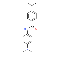 ChemSpider 2D Image | N-[4-(Diethylamino)phenyl]-4-isopropylbenzamide | C20H26N2O
