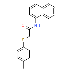 ChemSpider 2D Image | 2-[(4-Methylphenyl)sulfanyl]-N-(1-naphthyl)acetamide | C19H17NOS