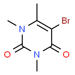 ChemSpider 2D Image | 5-Bromo-1,3,6-trimethyl-2,4(1H,3H)-pyrimidinedione | C7H9BrN2O2