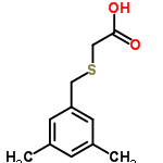 InChI=1/C11H14O2S/c1-8-3-9(2)5-10(4-8)6-14-7-11(12)13/h3-5H,6-7H2,1-2H3,(H,12,13)