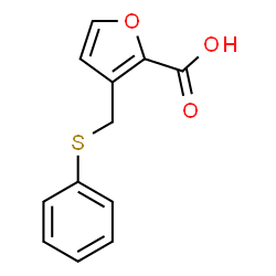 ChemSpider 2D Image | 3-[(Phenylsulfanyl)methyl]-2-furoic acid | C12H10O3S