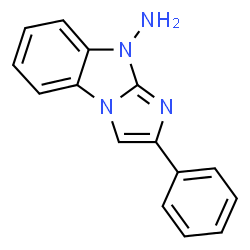 ChemSpider 2D Image | 2-Phenyl-9H-imidazo[1,2-a]benzimidazol-9-amine | C15H12N4
