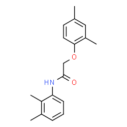 ChemSpider 2D Image | 2-(2,4-Dimethylphenoxy)-N-(2,3-dimethylphenyl)acetamide | C18H21NO2