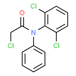 ChemSpider 2D Image | N-Chloroacetyl-N-phenyl-2,6-dichloroaniline | C14H10Cl3NO