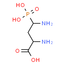 ChemSpider 2D Image | 2,4-Diamino-4-phosphonobutanoic acid | C4H11N2O5P