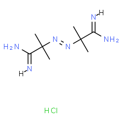 ChemSpider 2D Image | 2,2-Azobis(2-amidinopropane) dihydrochloride | C8H19ClN6
