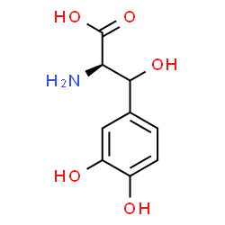 ChemSpider 2D Image | beta,3-Dihydroxy-D-tyrosine | C9H11NO5